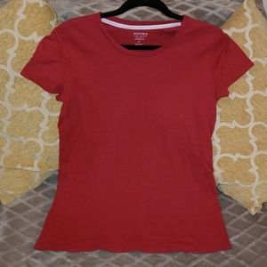 Sonoma 100% Cotton Red Short Sleeve T-shirt
